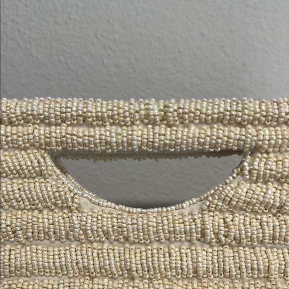 ✨Antik Kraft Cream Beaded Clutch with Crossbody Strap - Picture 6 of 8